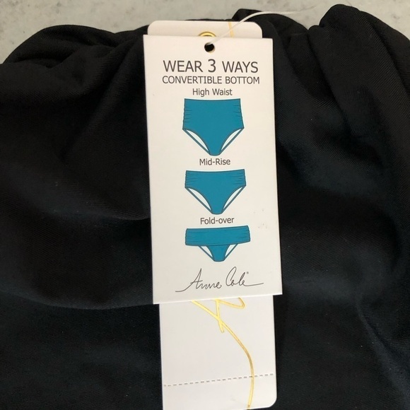 Anne Cole Convertible Bottoms Shirred Sides Size 22W - Picture 7 of 11